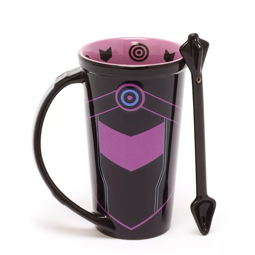 Disney Marvel Disneyland exclusive Hawkeye mug arrow spoon stirrer